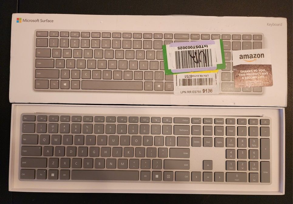 Microsoft Wireless Surface Keyboard, Silver

