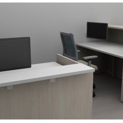 Modern Medical, Dental, Office, Clinic, Reception Desk & Workstation Set 