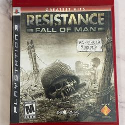 Resistance Fall Of Man For Sony PlayStation 3 PS3 Video Game 