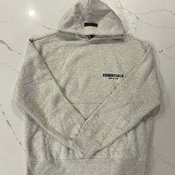 Essentials Fear of Gods Light Oatmeal Gray Hoodie Size Large - Brand New w/ Tags