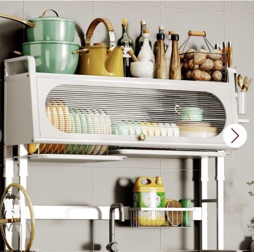  Over The Sink Dish Drying Rack, 3 Tier Adjustable