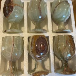 Onyx Wine/ Champagne Goblets