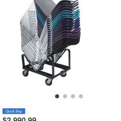 Stacking Chairs With Dolley 30 Chairs 