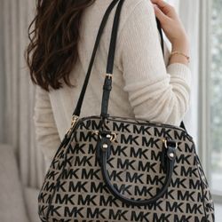Michael Kors monogram satchel handbag