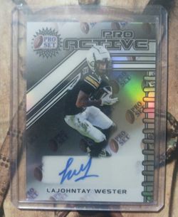 Really Nice LaJohntay Wester Auto, #1/1 Card NM/ Better 