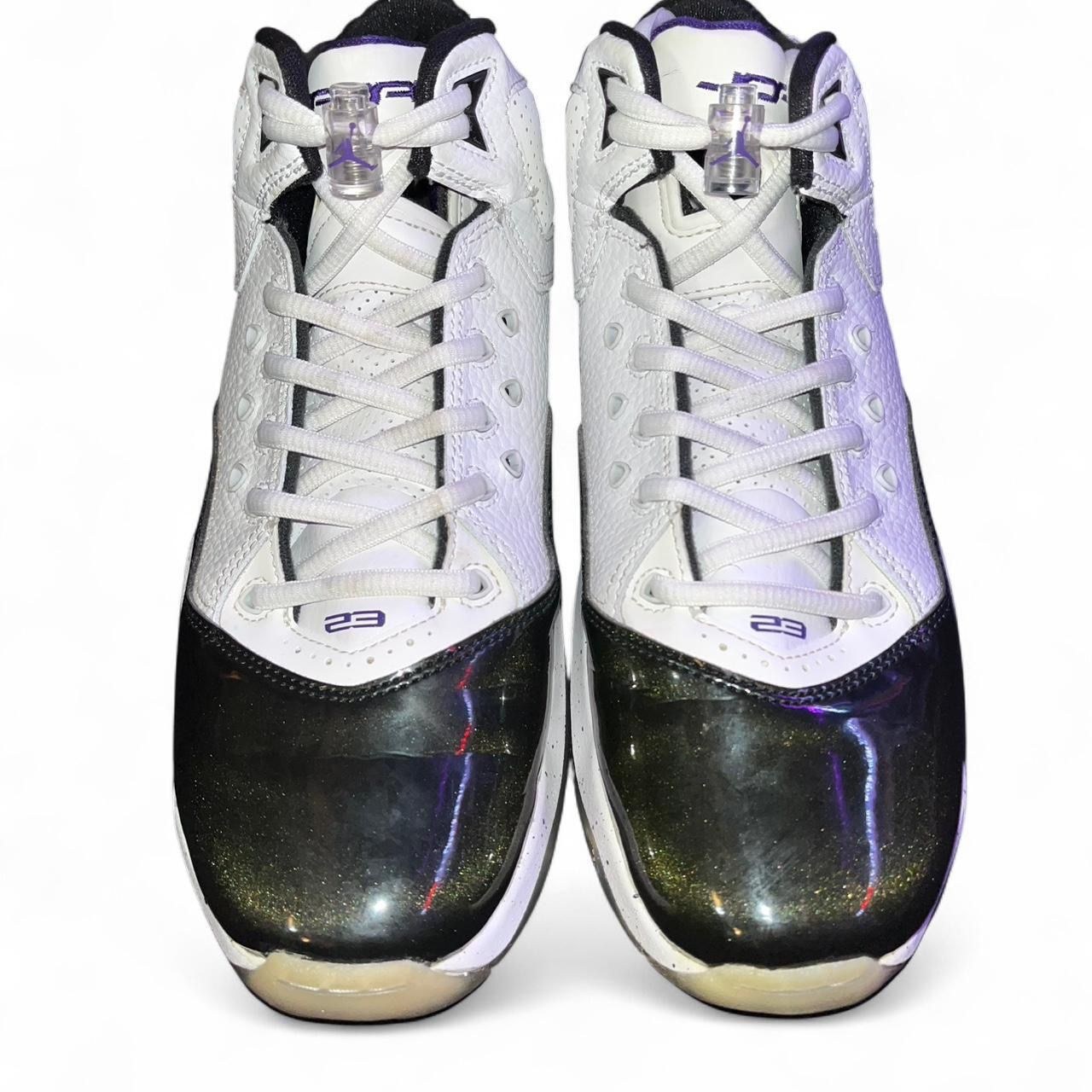 Nike Air Jordan B Loyal White & Purple Basketball Shoes