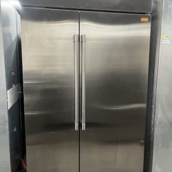 GE Monogram 48” Stainless Steel Side X Side Built In Refrigerator 
