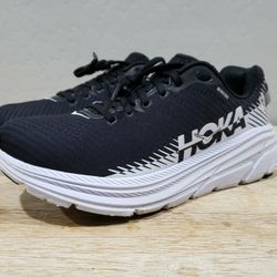 HOKA ONE ONE Women's Rincon 2 Running Shoes (9.5) Black/White 
