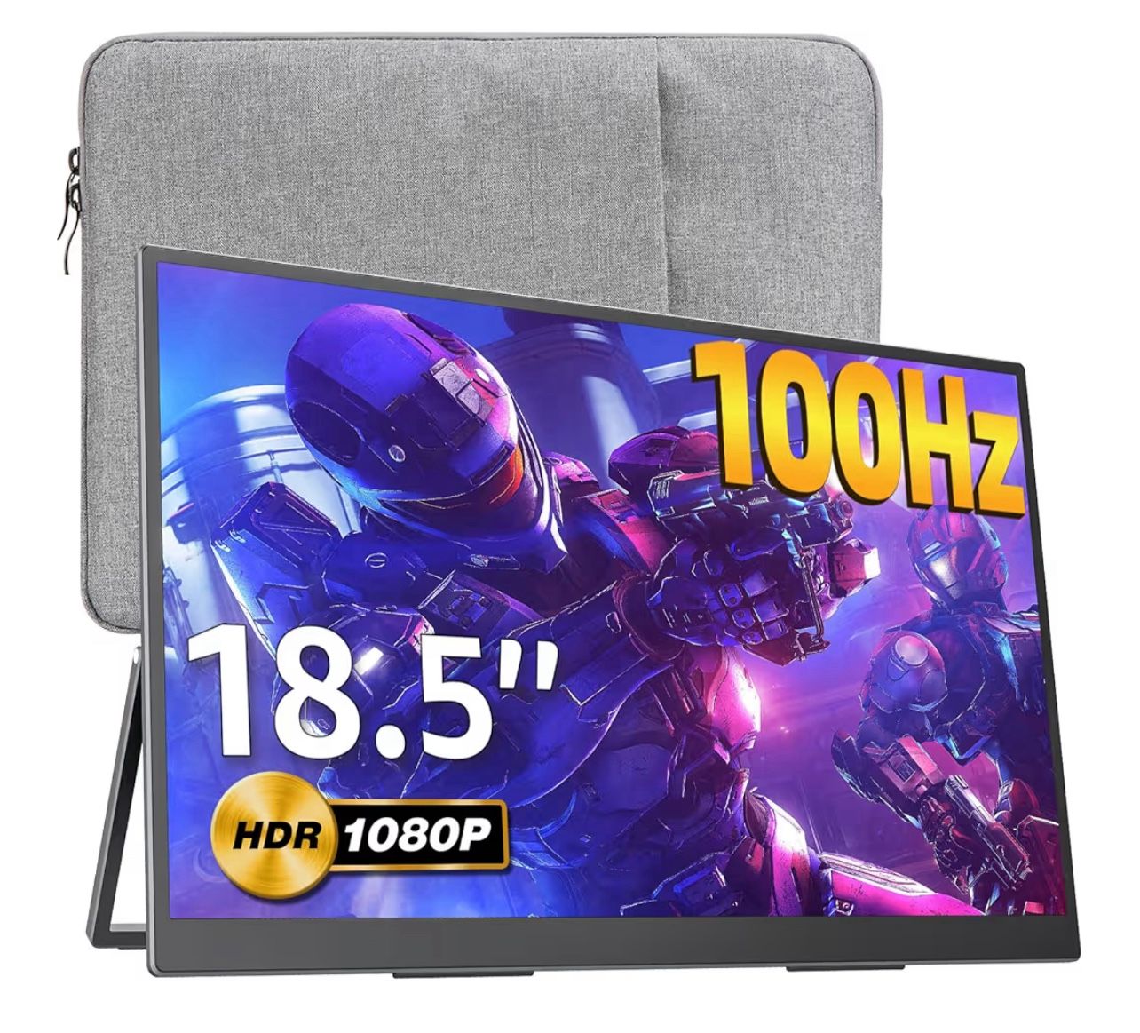 Portable Monitor 18.5 inch 1080P Portable Monitor for Laptop MacBook Xbox PS4/5