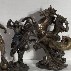 3 Qty. Veronese Designs Sculptures - Poseidon, Hermes, & More