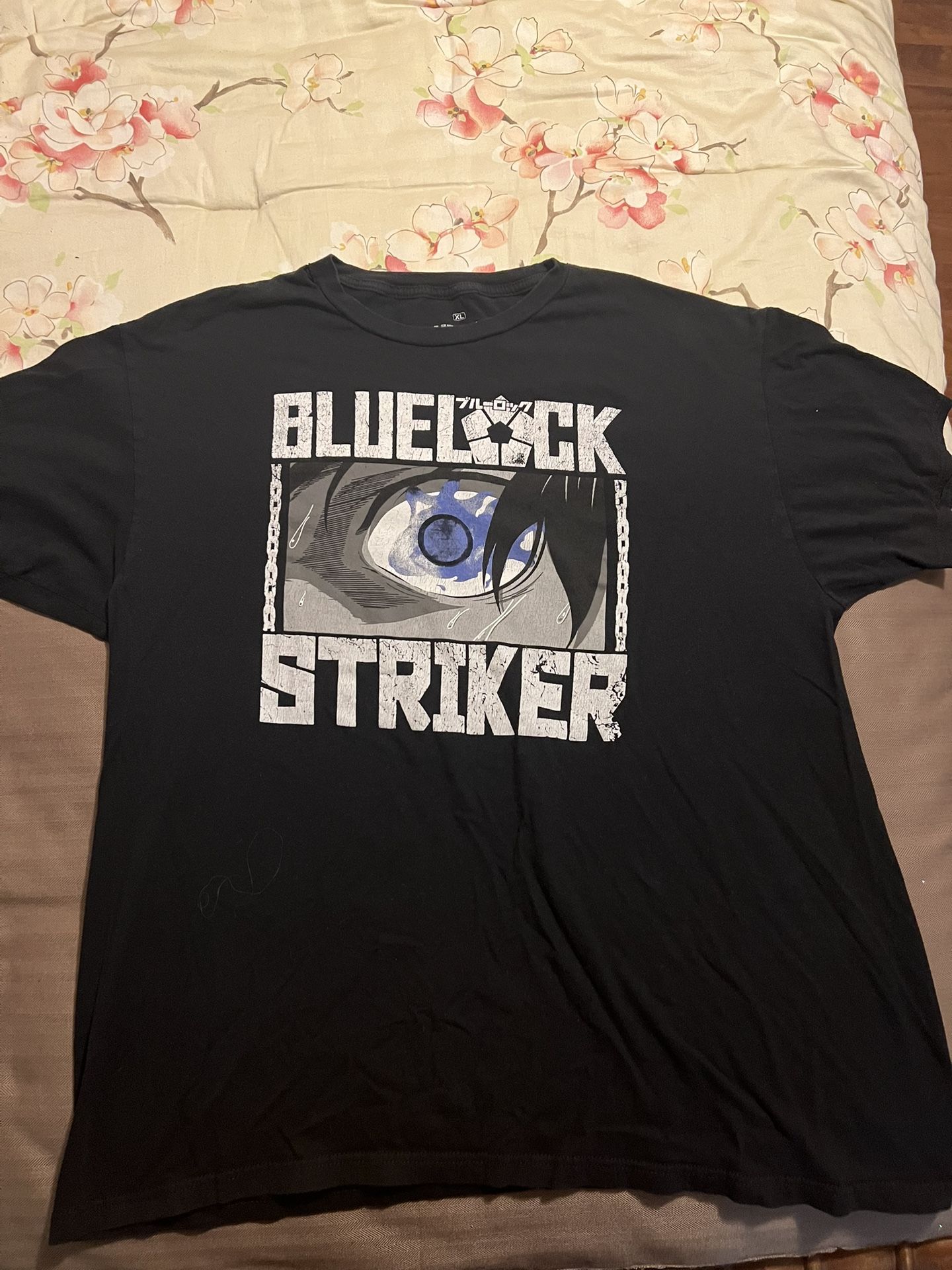 Blue Lock New Adult T-Shirt - Striker Teary Blue Eye size XL
