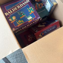 Box Of Board Games 
