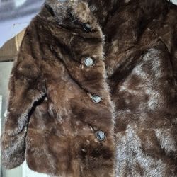 Womens Fur Jacket Med Used 1900's