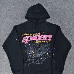 Spid Hoodie Black/Pink