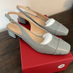Slingback Pumps Low Heels Dress Shoes