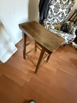 2 Wood Stools