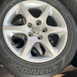 16” Lexus 5x114.3.  225/55/16.  $500