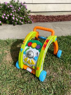 Little Tikes Learn & Play 3 in 1 Activity Push Walker Sit Down Play Lights Sounds Music