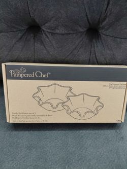 Pampered Chef Stoneware Tortilla shell baker NEW