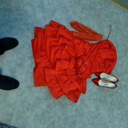 Dress, Shoes, Scarf