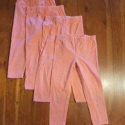 Four (4) Carter's Girls Pants Size 6
