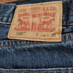Men's LEVIS 505 W 34 L 30-$30