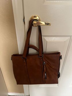 Brown Leather Tote Shoulder Bag bolsa nueva