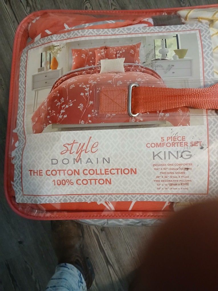 Style Domain 5 Piece Comforter Set King Size