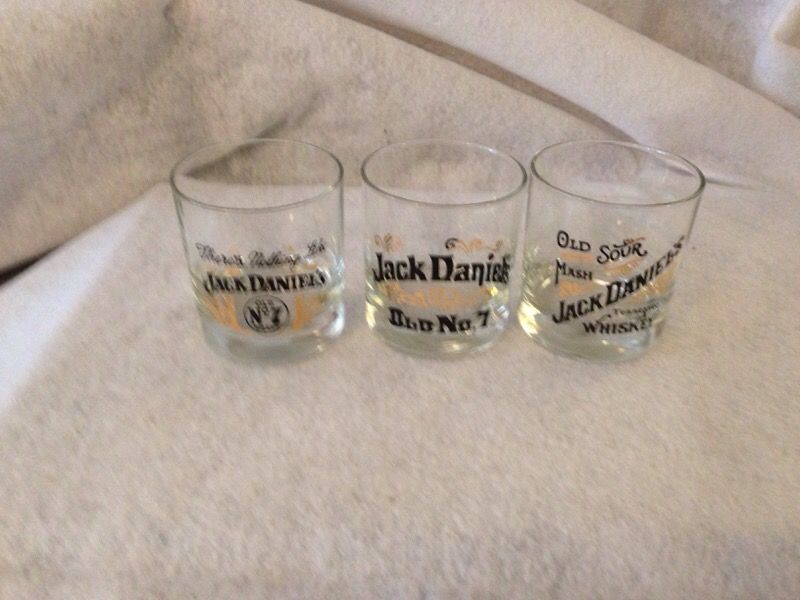 Jack Daniels rock glasses set of 3