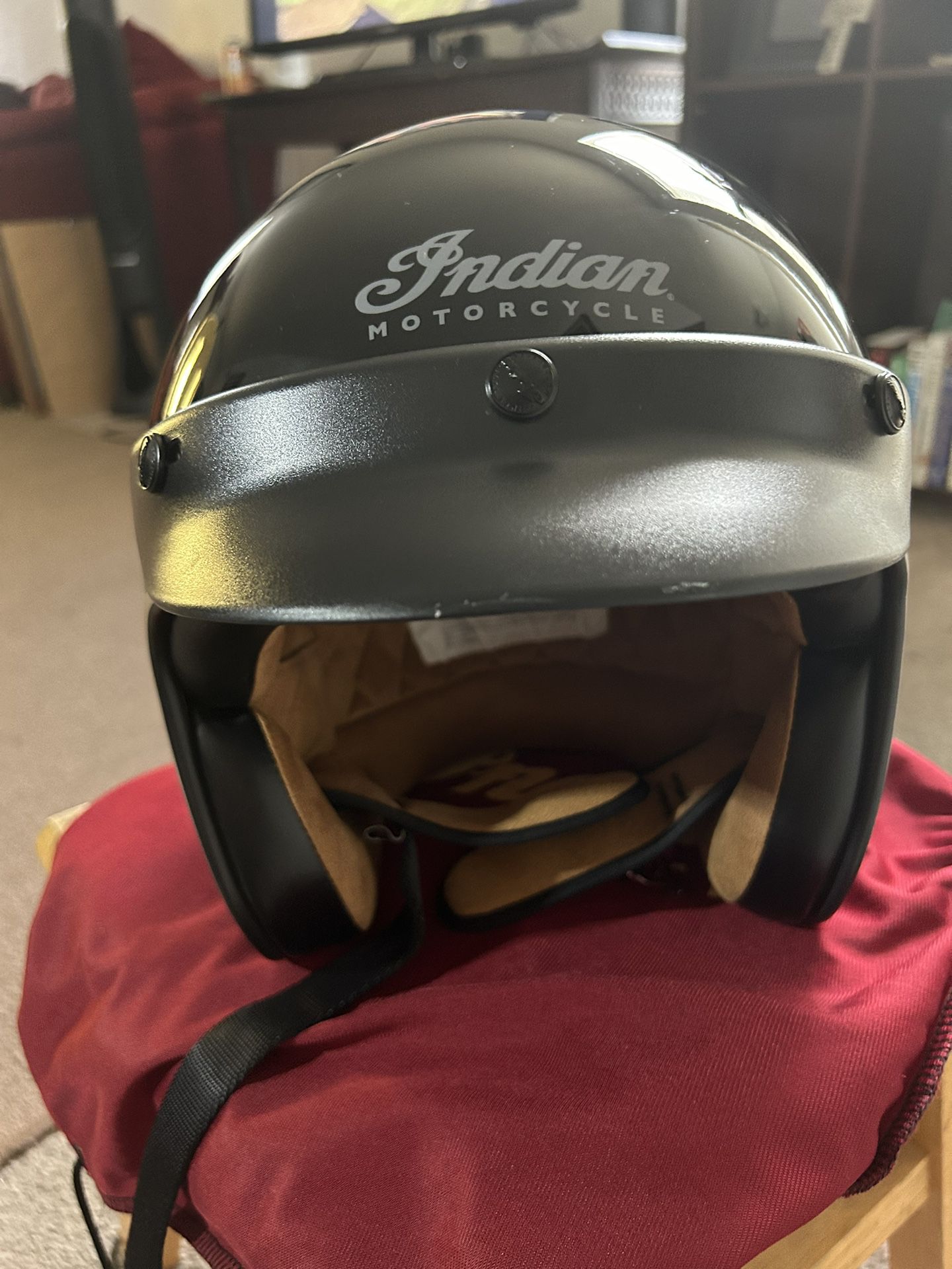 Open Face Indian Motorcycle Helmet 