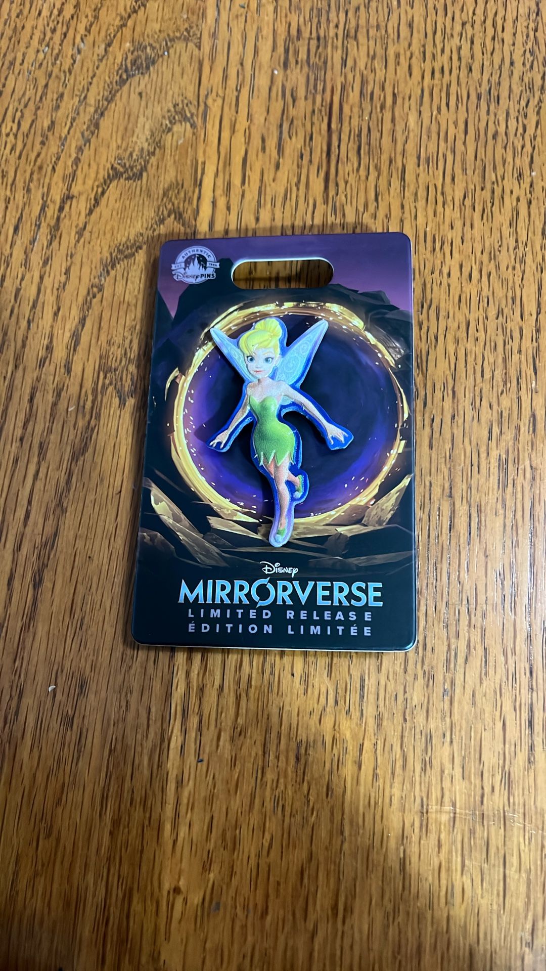 2023 Disney Parks Mirrorverse Tinker Bell Peter Pan Limited release Pin.  Brand new on original card.  Smoke free home 