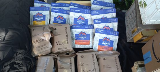 Mountain House Freeze Dried and MRE packages