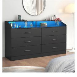 Drawer  Dresser 6 Organizer Cabinet for Bedroom, Living Room, Entryway, Hallway