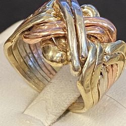 14 K Try Colour Gold Band 