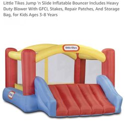 SUMMER DEAL!!! Little Tikes Jump 'n Slide Inflatable Bouncer Includes Heavy Duty Blower