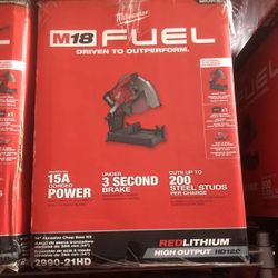 Milwaukee M18 18v Brushless Cordless 14” Abrasive Cut Off Saw With One 12.0 Battery 