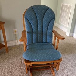  Blue Cushioned Rocker