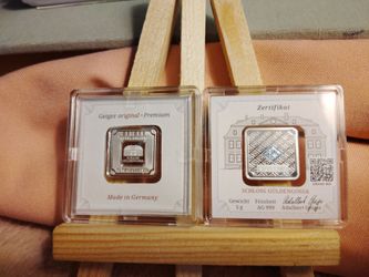 5 gram Geiger silver bars $25 each