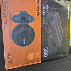 MEMPHIS AUDIO AMP AND FRONT SPEAKERS