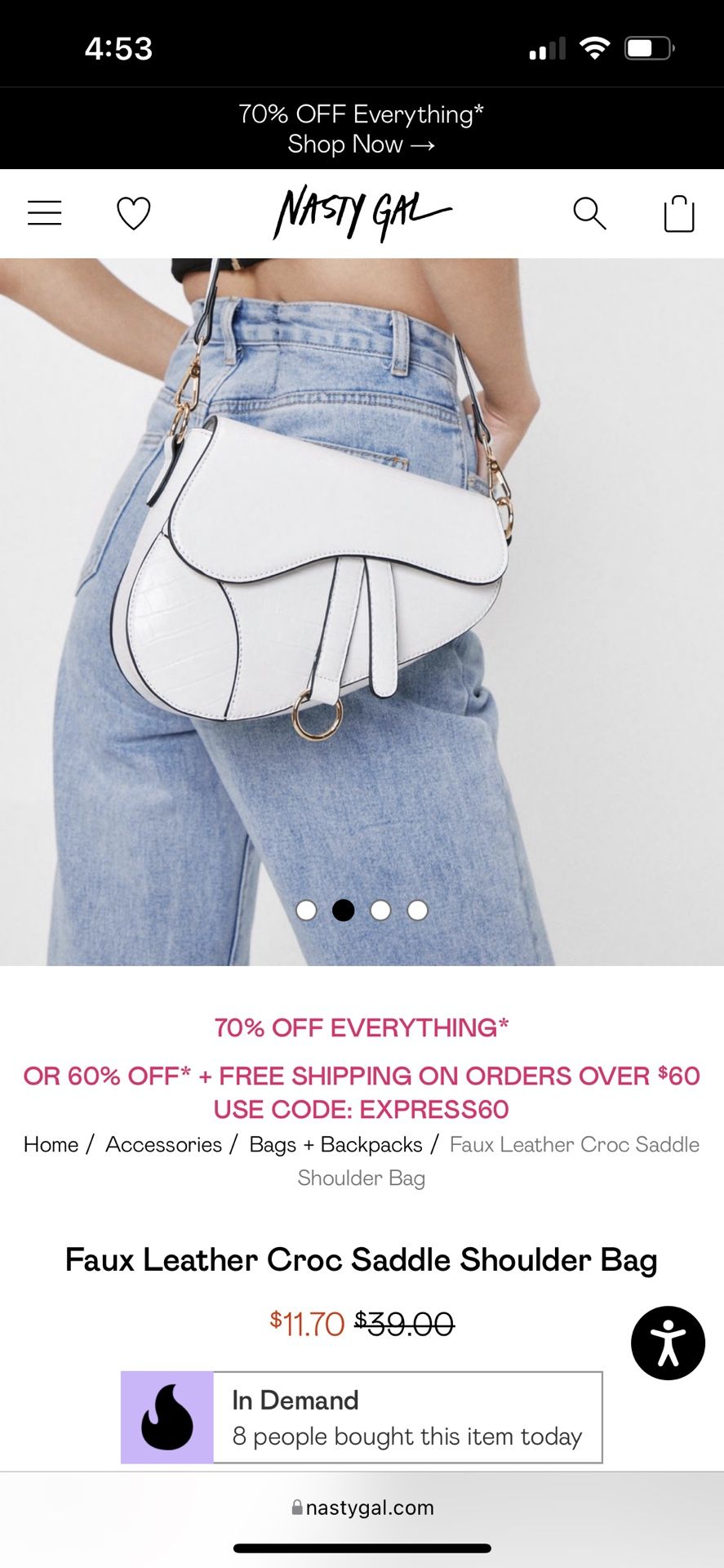 Nasty Gal Handbag Lot (6 Purses)