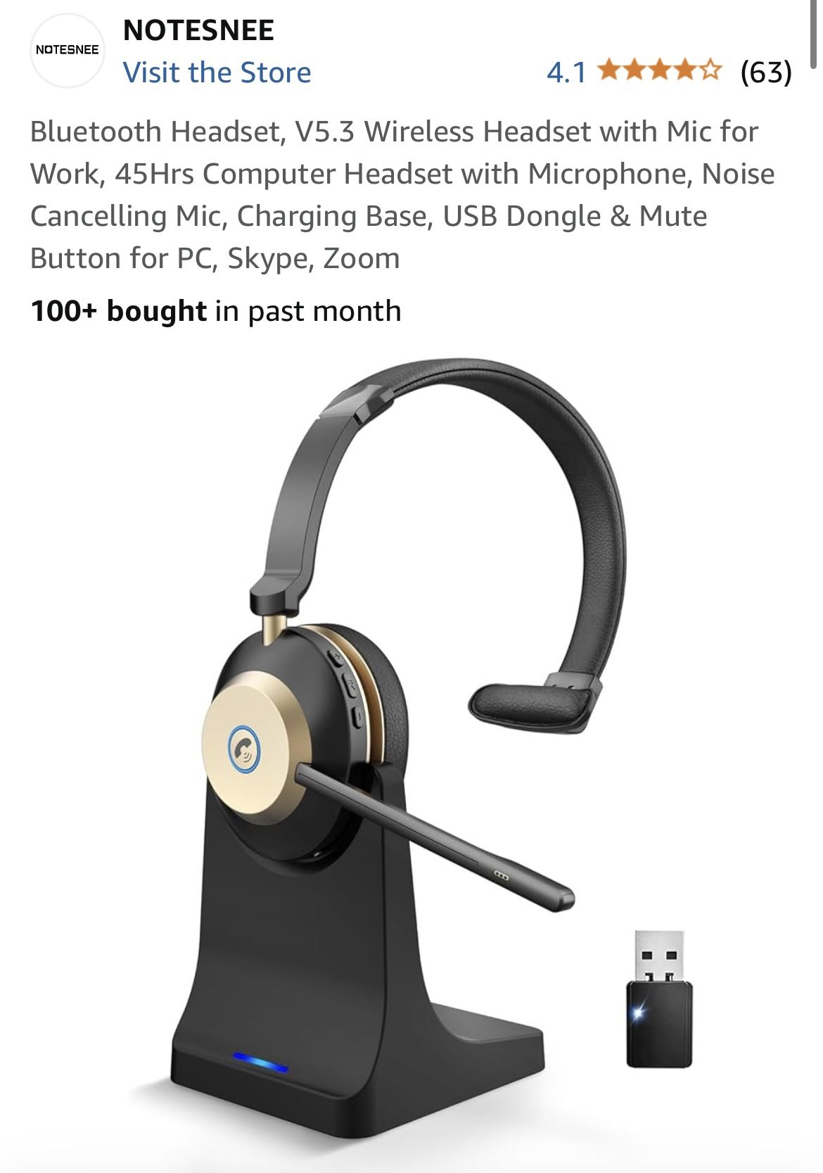 NWT Bluetooth Wireless Headset