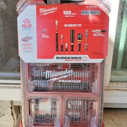 Milwaukee Packout 100 Piece Impact Screwdriver Bit Set Brand New Factory Sealed. Hablo Español 
