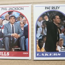 Really Nice Phil Jackson & Pat Riley Cards