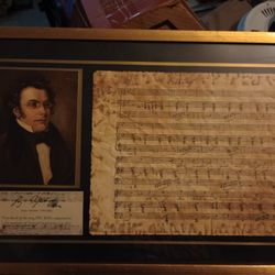 Franz Schubert Sketch Of Erl King 