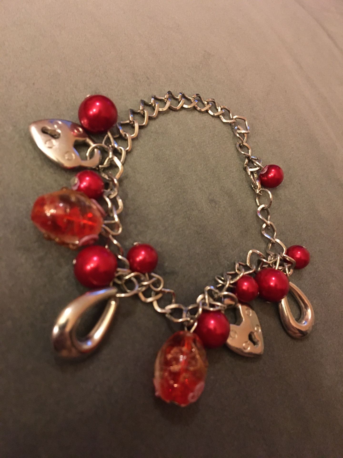 Heart Shaped Locket Anklet