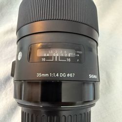 Sigma 35mm f/1.4 DG HSM ART Lens for Canon