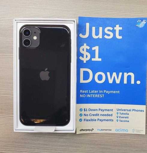 Apple Iphone 12 128gb Unlocked FREE Smartwach/ Headphones. Pay $1 Today Rest in payments. NO CREDIT NEEDED FINANCING