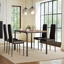 5-Piece Dining Table and Chair Set
