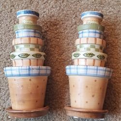 YANKEE CANDLE HOLDERS GARDENING POTS