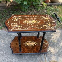 Italian Marquetry Serving Table 